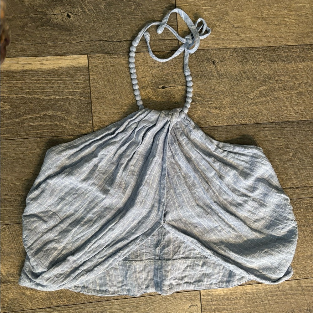 Light Blue Halter Top